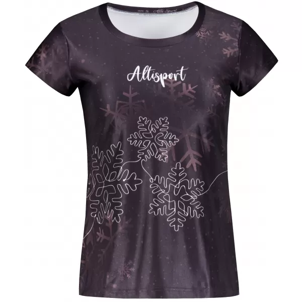  Tricou de Crăciun premium pentru femei ALTISPORT VOJ/ALWVN8TR06 MARO 