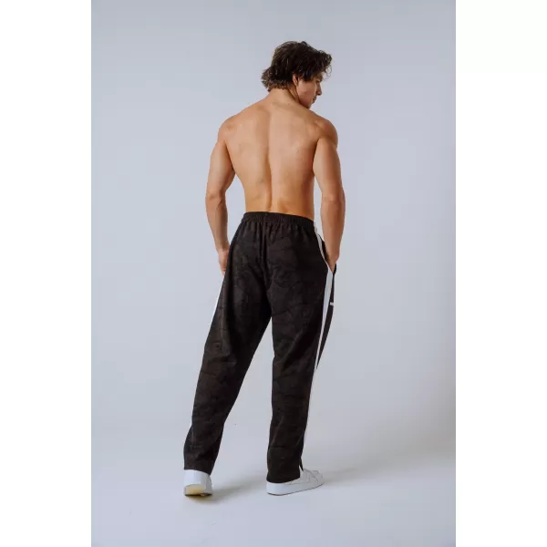  Pantaloni de trening relaxed POWER 904 DARK BROWN CAMO Nebbia 