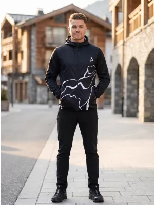 Jachetă softshell premium pentru bărbați ALTISPORT VOJ/ALM073JACK01 NEGRU