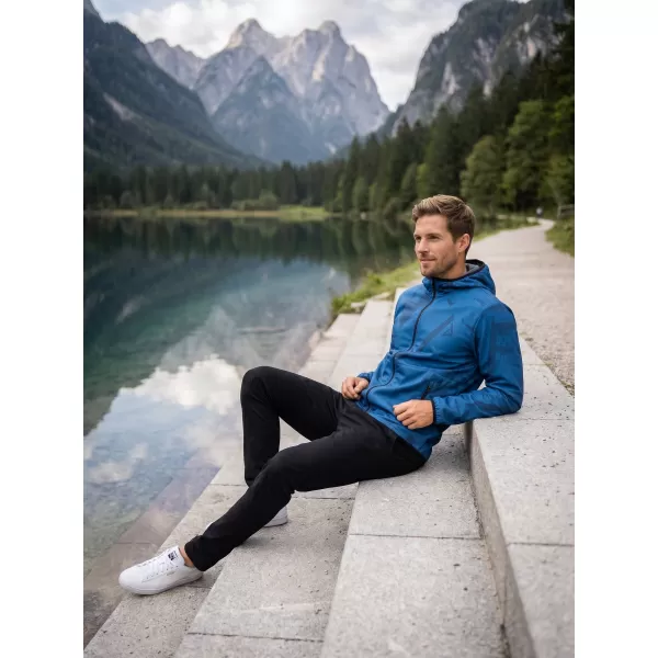  Jachetă softshell premium pentru bărbați ALTISPORT VOJ/ALM079JACK01 ALBASTRU 