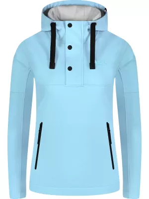 Jachetă softshell pentru femei NORDBLANC SHOAL NBSSL8341 ALBASTRU DESCHIS