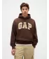 Hanorac pentru bărbați GAP HEAVYWEIGHT LOGO HOODIE PULLOVER 823104-04 MARO ÎNCHIS