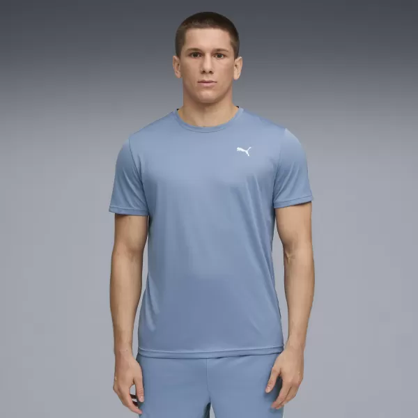  Tricou pentru bărbați PUMA M TAD ESS POLY TEXTURE TEE 527155-34 ALBASTRU RECE 