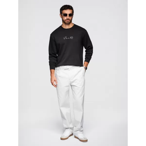  Hanorac pentru bărbați OMBRE OM-SNBC-0199 NEGRU 