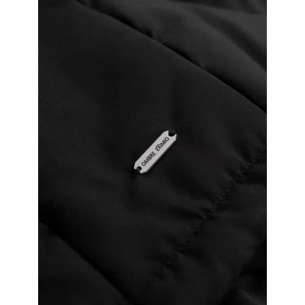  Jachetă pentru bărbați OMBRE OM-JAHP-0237 NEGRU 