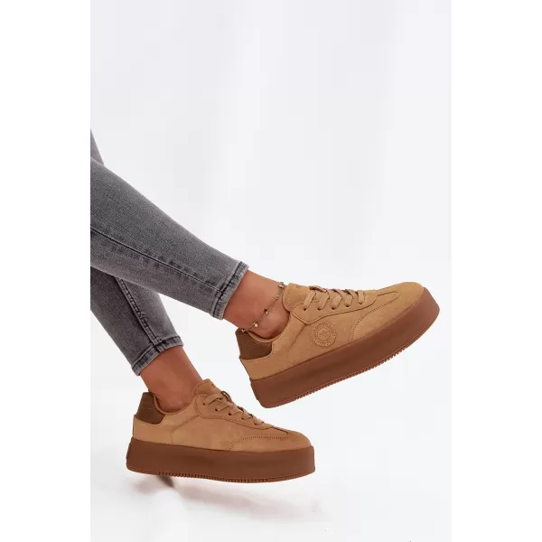  Adidași de damă BIG STAR SS274762 MARO/BEJ Pantofi Big Star 