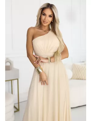 Rochie NUMOCO 656-2 BEJ ȘAMPANIE