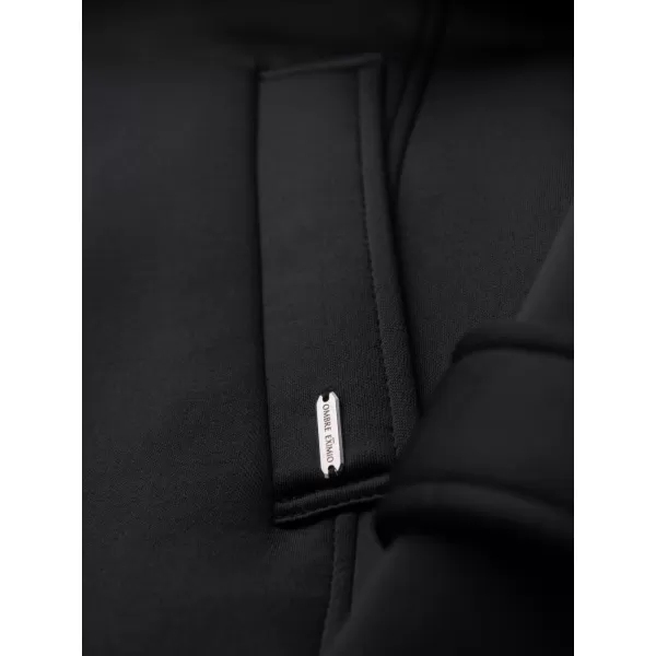  Palton pentru bărbați OMBRE OM-COLC-0144 NEGRU 