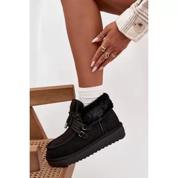  Oameni de zăpadă pentru femei D.FRANKLIN DFSH375006 NEGRU 