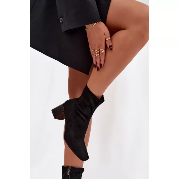  Pantofi de dama cu toc BOTO OLIANNE 40587 NEGRU 