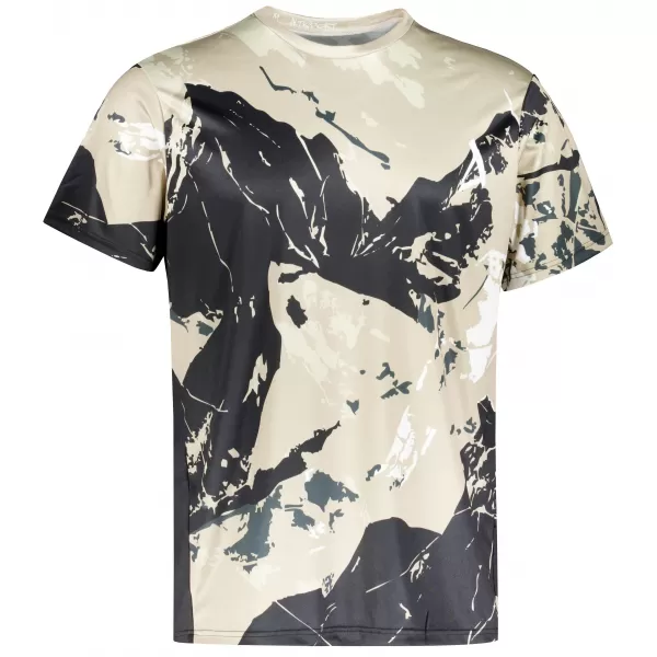  Tricou premium pentru bărbați ALTISPORT VOJ/ALM131TR01 BEJ/NEGRU 