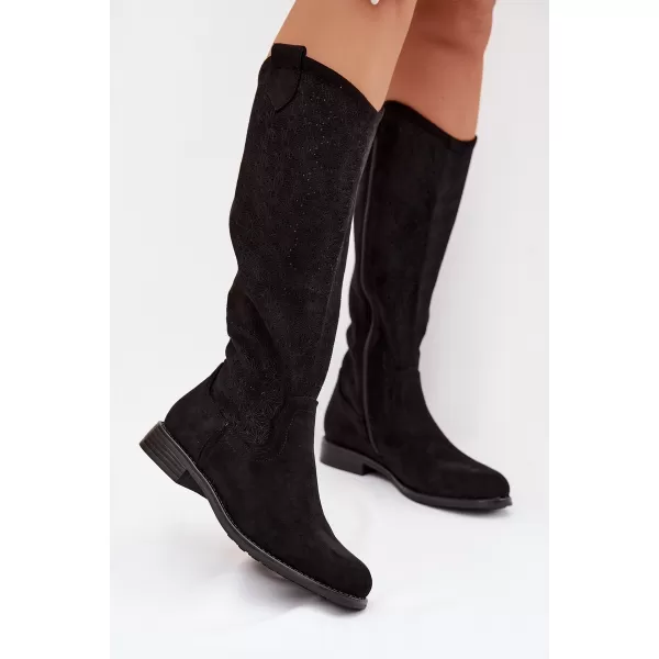  Cizme de dama S.BARSKI HY61-8022 NEGRU 