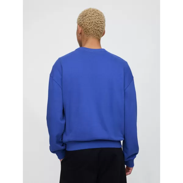  Hanorac pentru bărbați GAP CLASSIC LOGO SWEATSHIRT 744748-02 ALBASTRU ORBITOR 