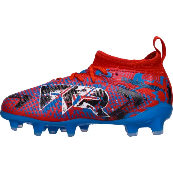  Pantofi pentru copii PUMA FUTURE 8 MATCH PLAY FG/AG JR 108750-01 PIXELI ROȘU/NEGRU/ALBASTRU/ROZ 