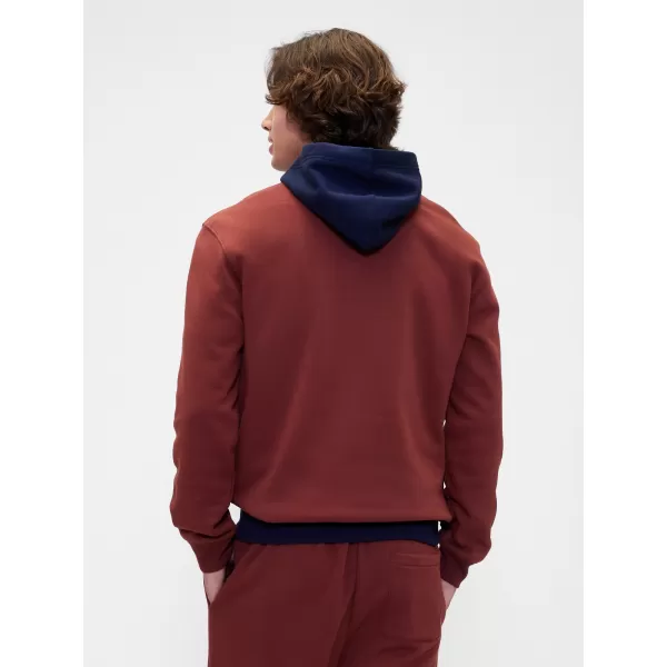  Hanorac pentru bărbați GAP LOGO PULLOVER HOODIE 795560-00 RUGINIU ARS 