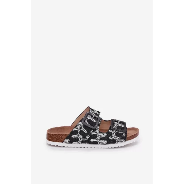  Papuci de damă S.BARSKI RB51-006 NEGRU 