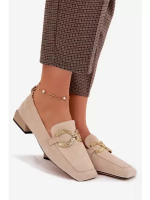 Mocasini de dama D&A CR61-3115 BEJ