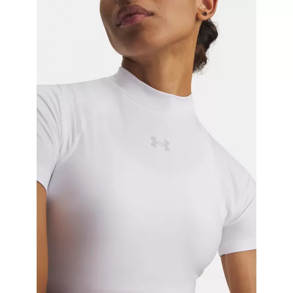  Tricou pentru femei HEATGEAR CROP MOCK SS 6010006-100 ALB Under Armour 