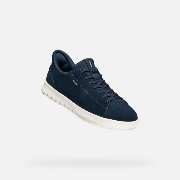  Adidași pentru bărbați GEOX FLEXTRIDE PLUS FAST IN G014647 ALBASTRU ÎNCHIS 