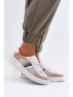 Adidași de damă D&A LR110 ALB/ROZ