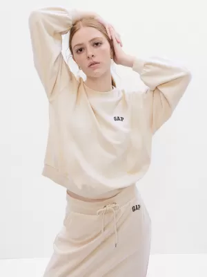 Hanorac de dama GAP LOGO VOLUME SLEEVE SWEATSHIRT 476351-01 MESTEACĂN