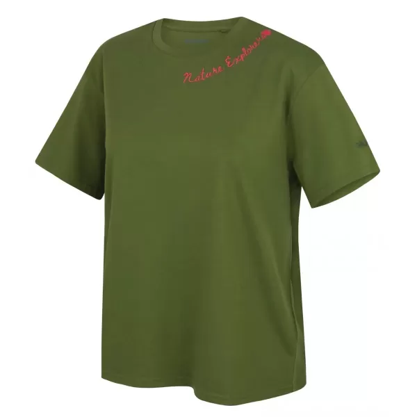  Tricou pentru femei HUSKY TEE NATURE L VERDE 