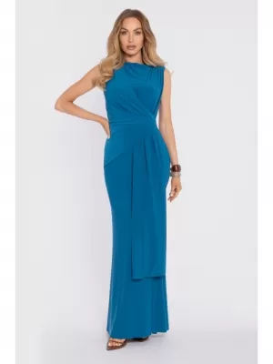Rochie MOE M913 ALBASTRU OCEANIC