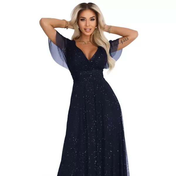  Rochie NUMOCO 635-3 ALBASTRU ÎNCHIS 