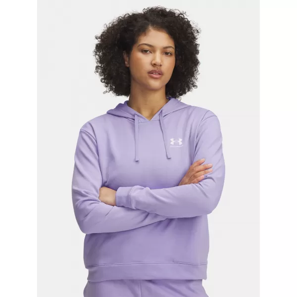  Hanorac de dama UNDER ARMOUR UA RIVAL TERRY HOODIE 6005511-538 VIOLET 