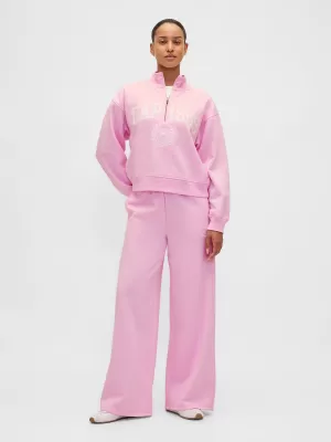 Hanorac de dama GAP LOGO HALF ZIP 852841-05 ROZ PRIMULA
