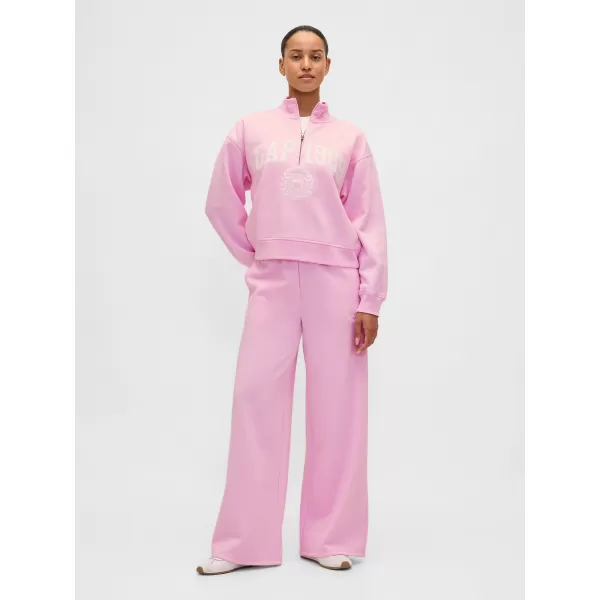  Hanorac de dama GAP LOGO HALF ZIP 852841-05 ROZ PRIMULA 