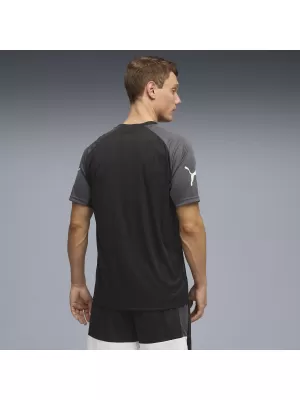 Tricou funcțional pentru bărbați PUMA INDIVIDUALLIGA GRAPH JERSEY 660578_03 PUMA NEGRU/PUMA ALB
