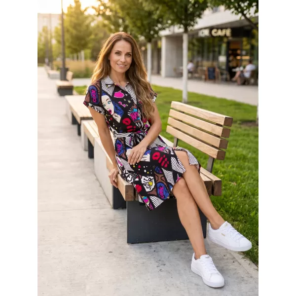  Rochie ALTISPORT HANNYA NEGRU/ALB 