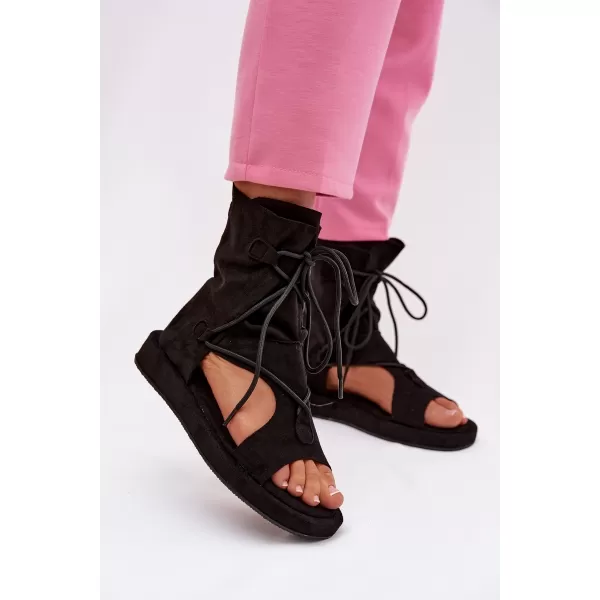  Sandale de dama BOTO FERLISSE 41573 NEGRU 