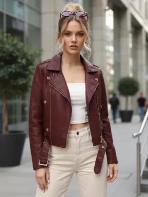 Geaca de dama DSTREET TY5640 ROŞU