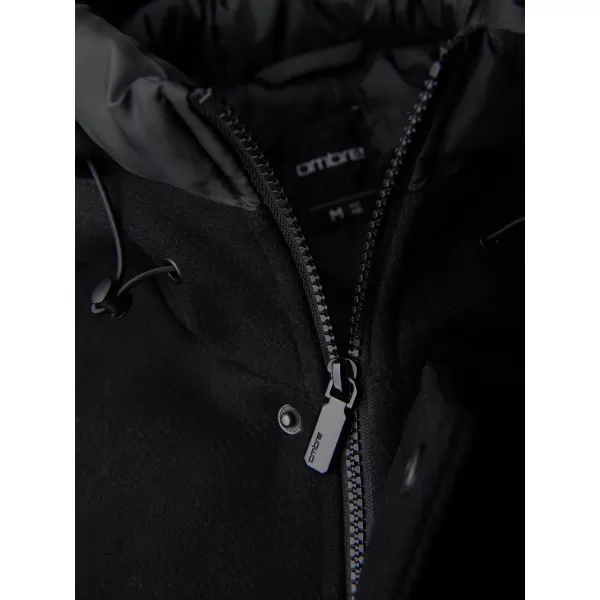  Palton pentru bărbați OMBRE OM-COWC-0132 NEGRU 