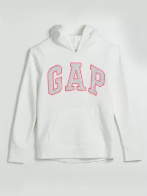 Hanorac pentru copii GAP PULLOVER LOGO HOODIE 849381-11 NOU ALB