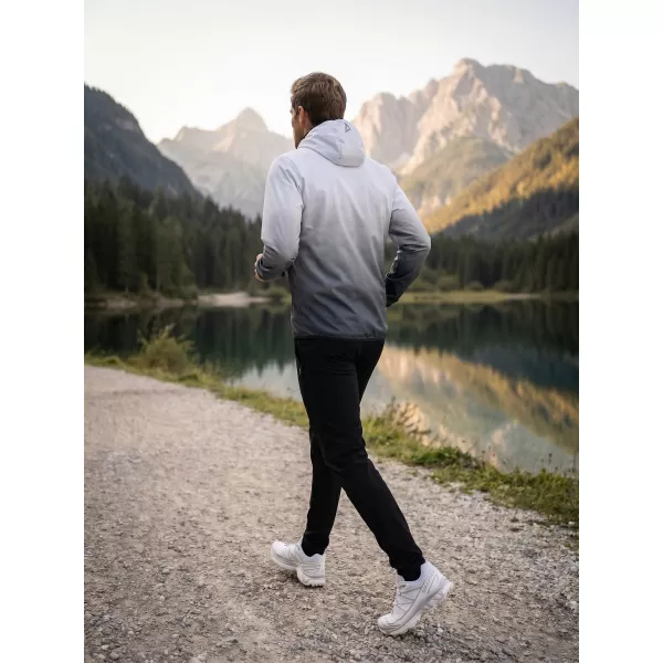  Jachetă softshell premium pentru bărbați ALTISPORT VOJ/ALM126JACK01 ALB-NEGRU 