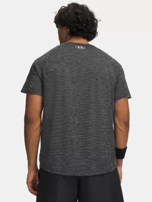 Tricou pentru bărbați UNDER ARMOUR TECH TEXTURED SS 1382796-001 NEGRU