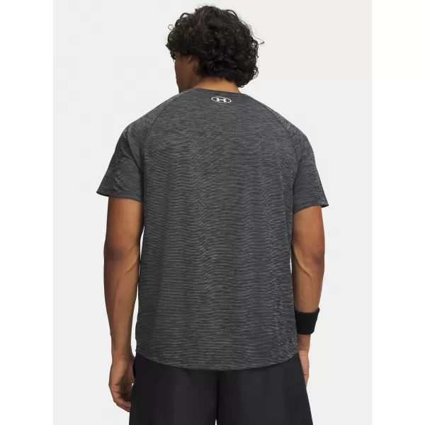  Tricou pentru bărbați UNDER ARMOUR TECH TEXTURED SS 1382796-001 NEGRU 