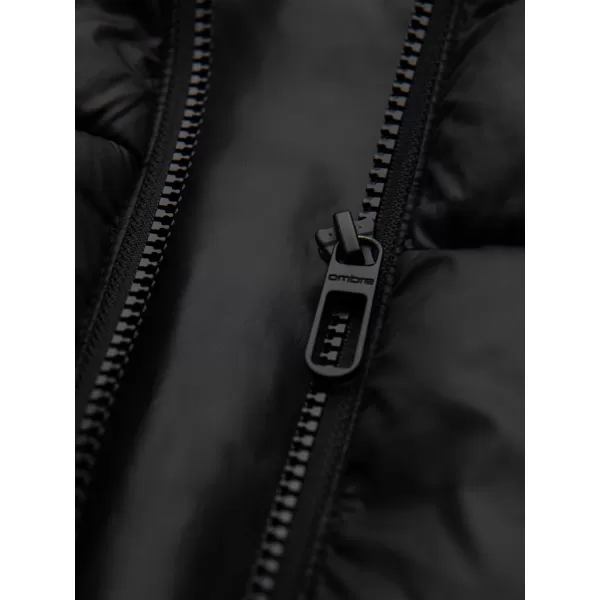 Jachetă pentru bărbați OMBRE OM-JAHP-0235 NEGRU 