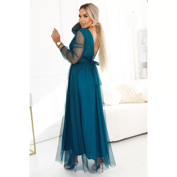  Rochie NUMOCO 664-2 VERDE STICLA 