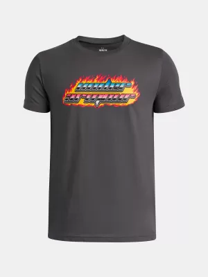 Tricou băieți UNDER ARMOUR UA FLAME WM SS 6005059-025 GRI