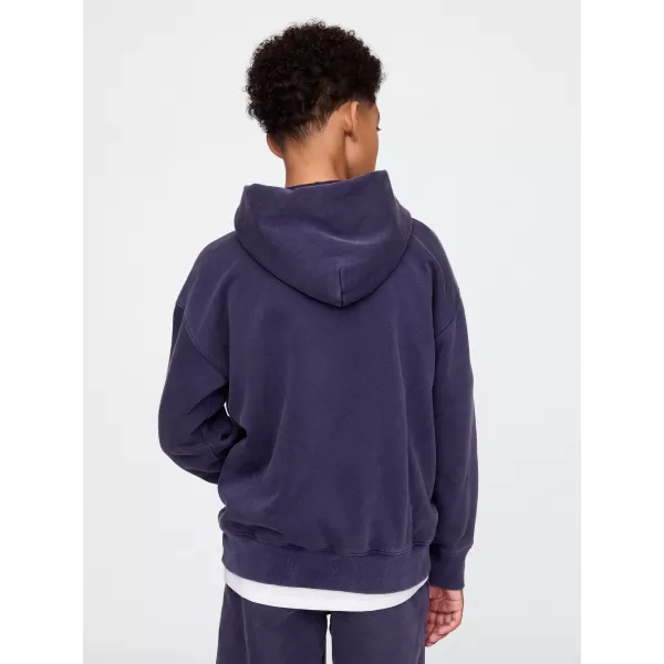  Hanorac pentru copii GAP LOGO PULLOVER HOODIE 782130-00 UNIFORMA MARINEI 