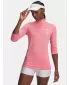 Tricou pentru femei TECH 1/2 ZIP- TWIST 1384225-601 ROZ Under Armour