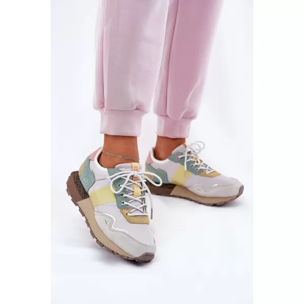  Pantofi dama BIG STAR RR274244 GALBEN/GRI Pantofi Big Star 