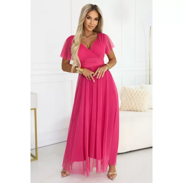  Rochie NUMOCO 562-9 ZMEURĂ 