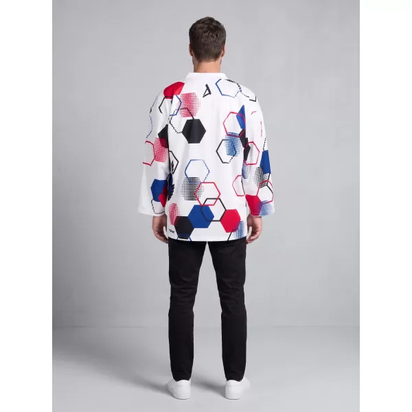  Tricou unisex premium ALTISPORT VOJ/ALU036DRES01 HEXA ALB 