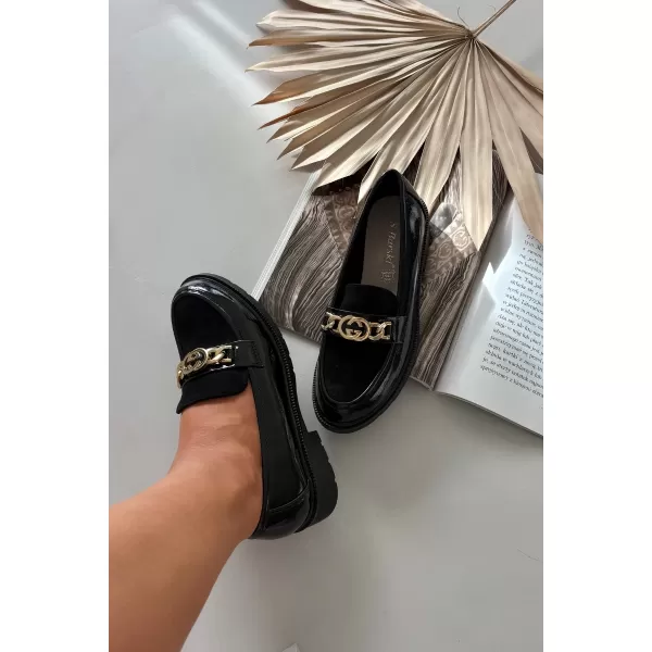  Mocasini de dama D&A HY52-540 NEGRU 