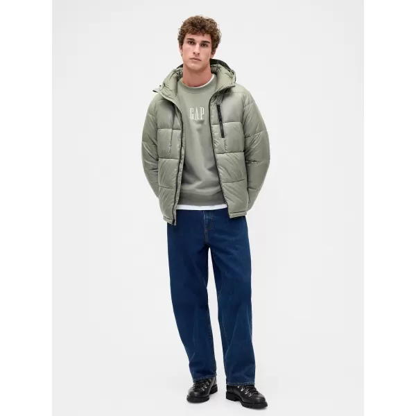  Hanorac pentru bărbați GAP CORP LOGO SWEATSHIRT 873445-02 VERDE MESCULEN 